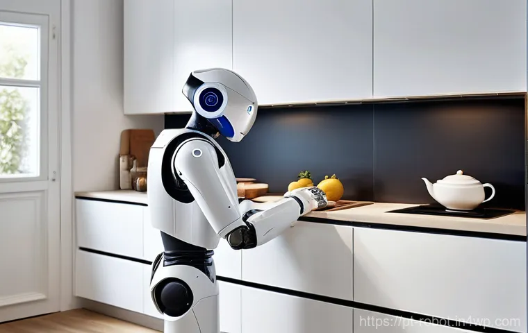 2023년 가정용 로봇 트렌드 예측 - **Prompt 1: Intelligent Robotic Floor Cleaner in a Modern Portuguese Apartment**
    "A sleek, futur...