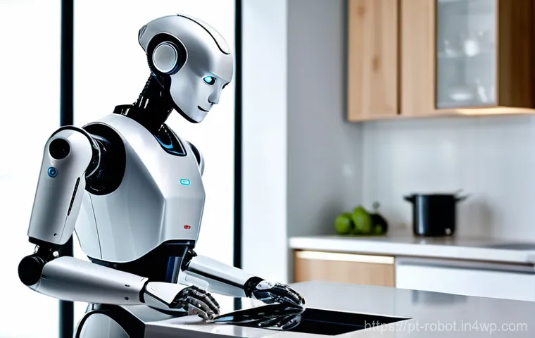가정에서 로봇 활용의 트렌드 변화 - Image Prompt 1: The Efficient Household Helper**